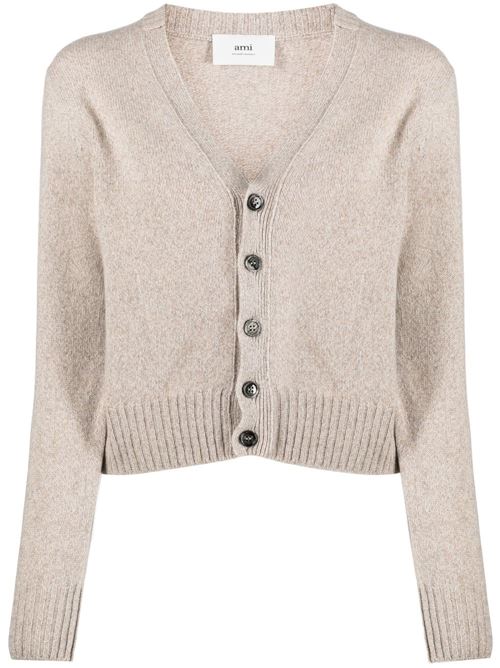 Cashmere cardigan AMI PARIS | FKC127005265